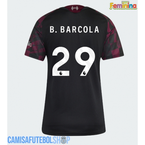 Camisa de time de futebol Liverpool Bradley Barcola #29 Replicas 3º Equipamento Feminina 2026-27 Manga Curta